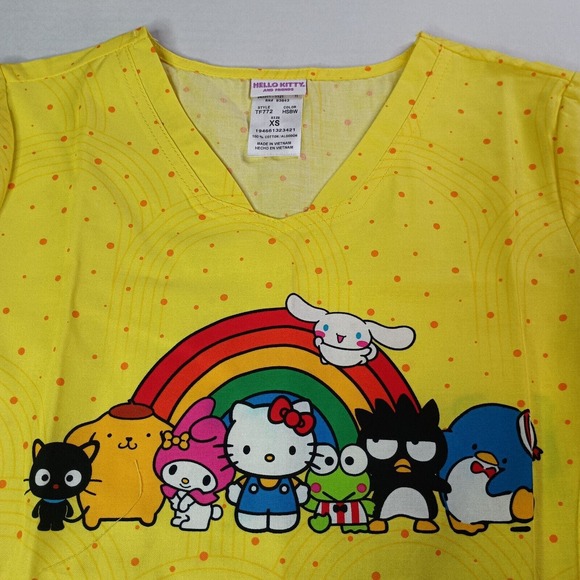 Hello Kitty and Friends Scrub Top - Picture 3 of 8